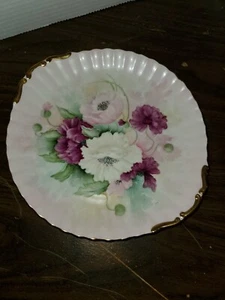 Lefton Oval China Trinket Candy Nut Dish Roses Pink 1860 6.25” - Picture 1 of 2