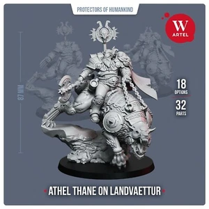 Athel thane on a landvaettur Artel W Canis Wolfborn Ragnar Thunderwolf Caballería - Imagen 1 de 14