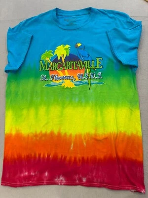 Margaritaville T Shirt Men's XL Tie Dye St. Thomas USA Vacation Tropical Cotton - Image 1 of 4