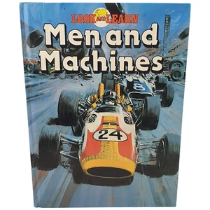 Vtg Men and Machines Look & Learn 1984 Deans International HCov Vg UK Hong Kong - Bild 1 von 10