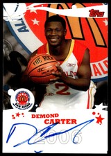 2006 Topps McDonald's All-American Demond Tweety Carter Baylor Rookie Auto B
