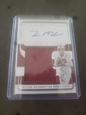 2023 National Treasures  College Silhouettes Signatures Silver Tanner McKee /99