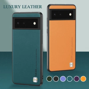 For Google Pixel 8 7 Pro 6 Pro Shockproof Luxury Hybrid Slim Leather Case Cover - Picture 1 of 16