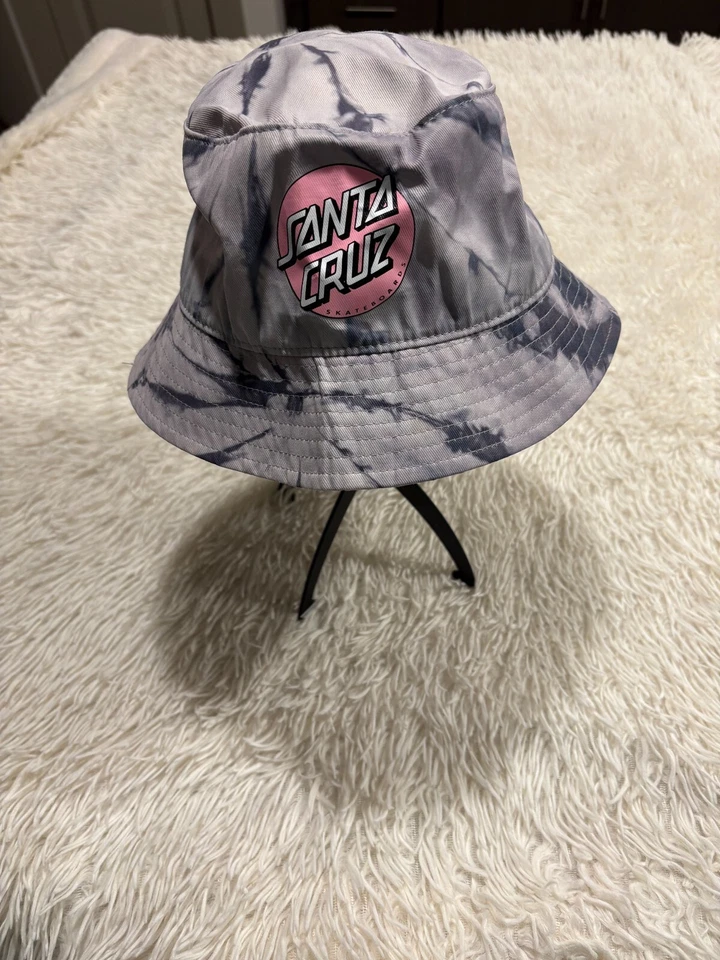 SANTA CRUZ BUCKET HAT ONE SIZE FITS ALL GRAY TYE DIE - Image 1 of 3