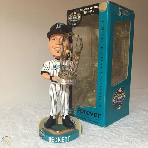 2003 Florida Marlins World Series Josh Beckett Forever Collectibles Bobblehead Cover