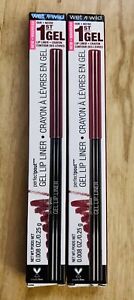 Lot Of 2 - Wet n Wild Perfect Pout Gel Lip Liner - Plum Together 657A, 0.008 oz