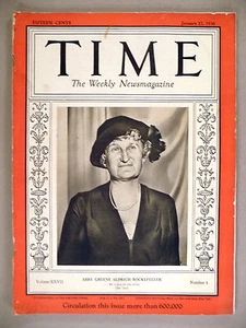 Time Magazine - January 29, 1936 -- Abby Rockefeller - Bild 1 von 3