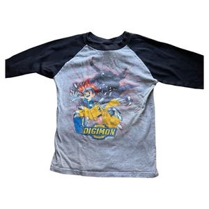 Vintage 1990s Digimon Digital Monsters Tee Youth Sz (7) - Picture 1 of 5