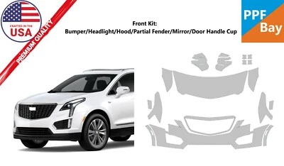 For Cadillac XT5 Luxury/Sport 2020-2026 Front Paint Protection Film PreCut PPF - Image 1 of 4
