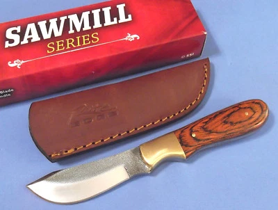 SAWMILL SERIES SM0025 SKINNER cuchillo de archivo espiga completa de vientre ancho 7 3/8" en general ¡NUEVO! Foto 1 de 4