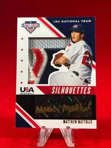 MATTHEW MATTHIJS 2020 STARS&STRIPES USA SILHOUETTE 4 COLOR PATCH BLACK GOLD 1/10