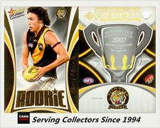 2007 Select AFL Supreme Card Predictor Richmond+Draft Rookie PDR12 Shane Edwards