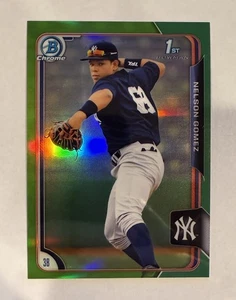 Nelson Gomez 2015 Bowman Chrome 1st Green Refractor /99 Yankees - Bild 1 von 2