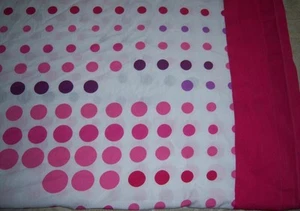 Disney Pink - Purple Dotted Polka Dot Flat TWIN sheet Border - Picture 1 of 5