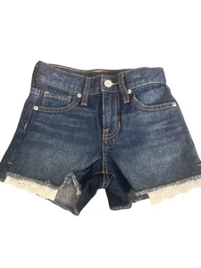 Old Navy Size 6 Girls Dark Blue Denim Shorts - Picture 1 of 5