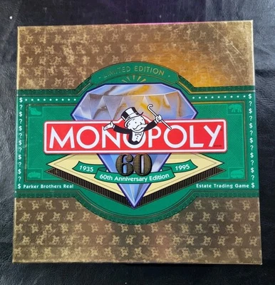 Monopoly Game 60th Anniversary Limited Edition 1995 Complete - Image 1 of 4
