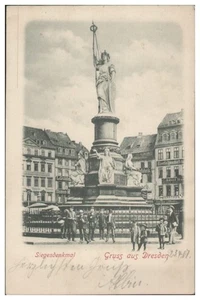 V8119/ Gruß aus Dresden Siegesdenkmal AK 1901 - Picture 1 of 2