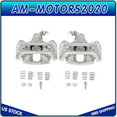 Rear Pair Brake Calipers Left Rigtht For 2012-2017 Dodge Grand Caravan w/Bracket - Image 1 of 4