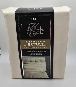 Hotel Style King Size Pillowcase Set Egyptian Cotton - Picture 1 of 2