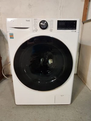LG WM1455HWA White 2.4 Cu. Ft. Front-Load Washer  33.5H x 24W x 22.25D  - Image 1 of 4