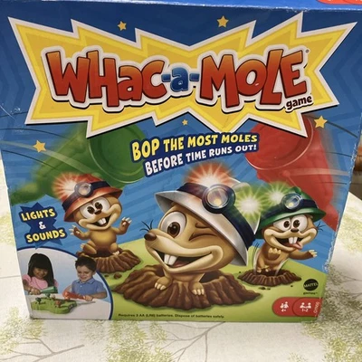 Mattel Gaming Whac-A-Mole Childrens Kids Party Game (Damaged Box) - Image 1 of 4