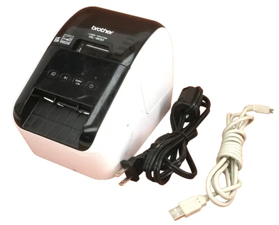 Brother QL800 Professional High-Speed Thermal Barcode Printer W/Power/USB Cables - Image 1 of 4