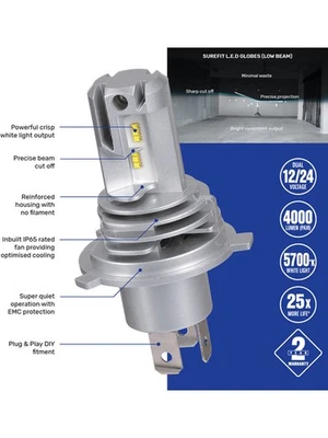 Narva H7 Surefit LED Globes fits Volkswagen Bora 2.0 1J2 (18427) - image 1 of 4