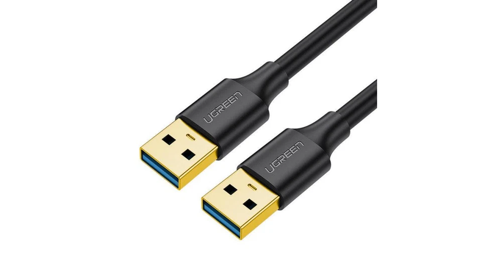 Kabel Ugreen US128 10370 USB-A 3.0 / USB-A 3.0 5Gb/s 1m - czarny - Image 1 of 1