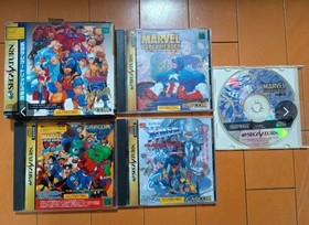 Sega Saturn Marvel X Men Set Japanese Version Console Bundle Video Game