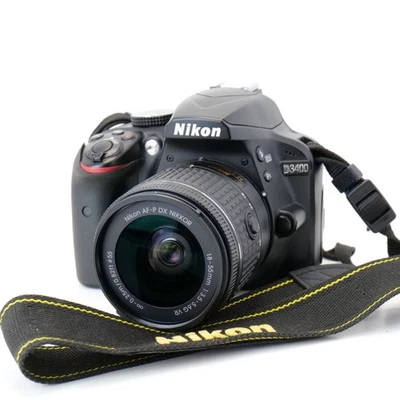 Nikon D3400 24.2MP DSLR Camera w/ 18-55mm AF-P DX VR Lens Excellent - Image 1 of 4