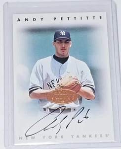 1996 Leaf Signature Series Andy Pettitte Autograph Card BRONZE Stamp Auto NrMt++ - Picture 1 of 6