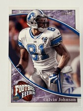 2009 Upper Deck Football Heroes Calvin Johnson #97 /10  Detroit Lions