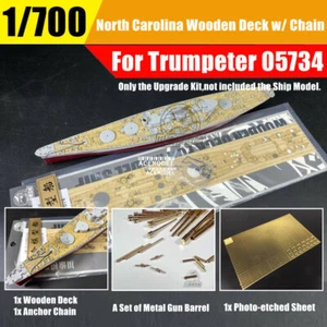 1/700 USS North Carolina BB-55 Kit aggiornamento base nave da battaglia per trombettiere 05734 - Foto 1 di 8