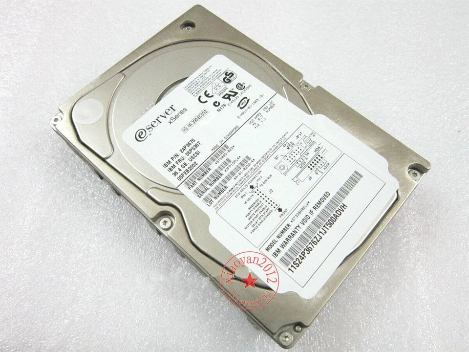 IBM 68-pin SCSI hard drive 36G/36.4GB ST336605LW 24P3676 36P5367 10K - Image 1 of 1