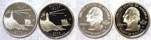 2003-S Maine Statehood Quarter Silver & Clad Proofs 2 Coin Set - Picture 1 of 3