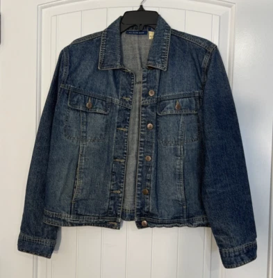 Chaqueta vaquera vintage Bill Blass para mujer S Jean botón Western Trucker Foto 1 de 4