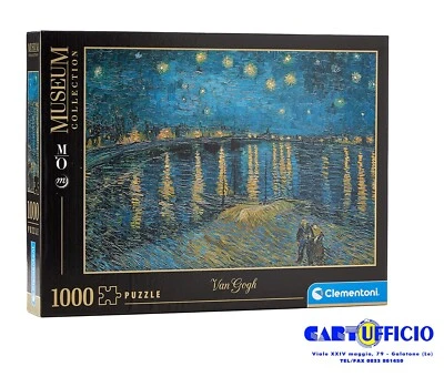 Puzzle 1000 Pezzi-Van Gogh Starry Night on the Rhone-MuseumCollection Clementoni - Immagine 1 di 2