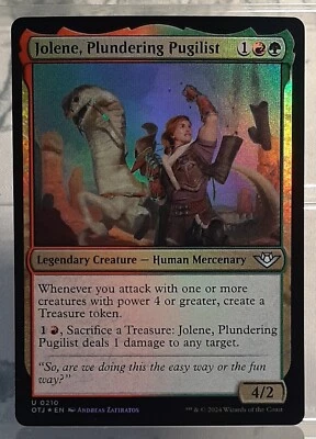 Jolene, Plundering Pugilist - Uc/Foil - Outlaws of Thunder Junction - EN/NM - Bild 1 von 2