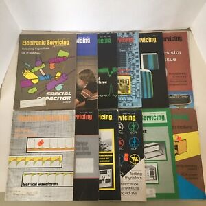 12 Issues 1979 Electronic Servicing Magazine - GE Video, GE Chroma, GE IF & AGC