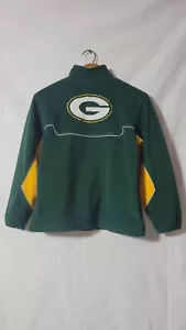 NFL Green Bay Packers Long Sleeve Fleece Quarter Zip Reebok Sz Small - Picture 1 of 10