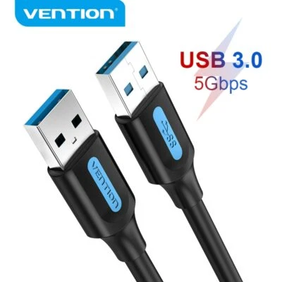 USB to USB Cable USB 3.0 Male USB A to USB A Male Cable for Data Transfer Drive - Image 1 of 4