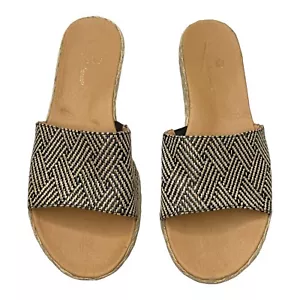Sandalias Tommy Bahama Trevor Ligeras Acolchadas Ratán Talla 7.5 M - Imagen 1 de 9