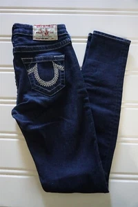 True Religion Super Skinny Damen Jeans Anvl Nieten Gr. 25 - Bild 1 von 8