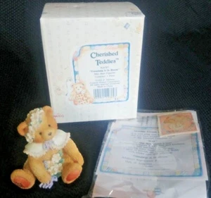Cherished Teddies May Bear Friendship Is In 1993 Porcelain P Hillman #914797 - Picture 1 of 9