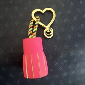 Victoria Secret Heart Shaped Keychain With Pink Tassel - Picture 1 of 12
