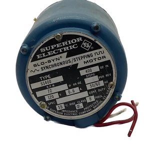 USED Superior Electric 72 RPM 120V 0.6A 50/60Hz Stepping Motor SS400 - Picture 1 of 6
