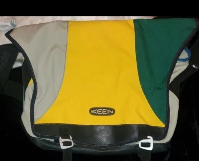 Keen Bolso Mensajero de Hombro Grande Acolchado Bolsillo para Laptop Amarillo Gris Azul Teal  Foto 1 de 4