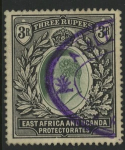 ÁFRICA ORIENTAL Y UGANDA, USADO, #27, PÚRPURA CANCELAR, EXCELENTE CENTRADO - Imagen 1 de 1