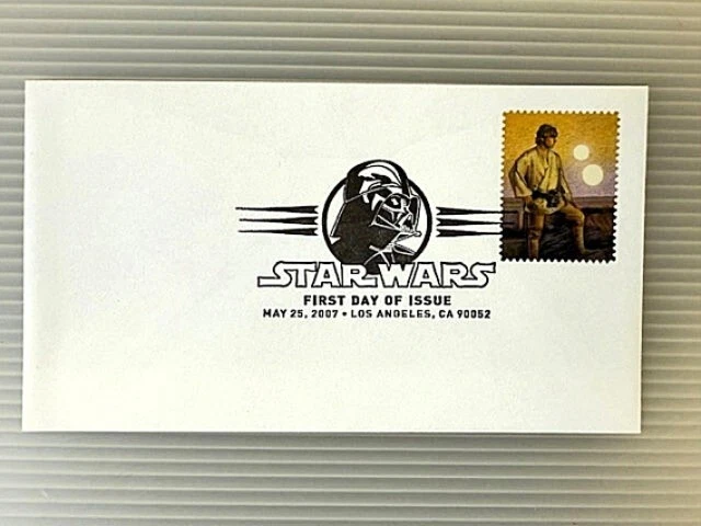 Star Wars - Luke Skywalker - Primer día de emisión sello - Sobre Foto 1 de 1
