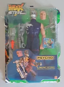 Max Steel - Psycho - Figura de hombre de acción de 12" de Mattel - completa - rara - Imagen 1 de 2